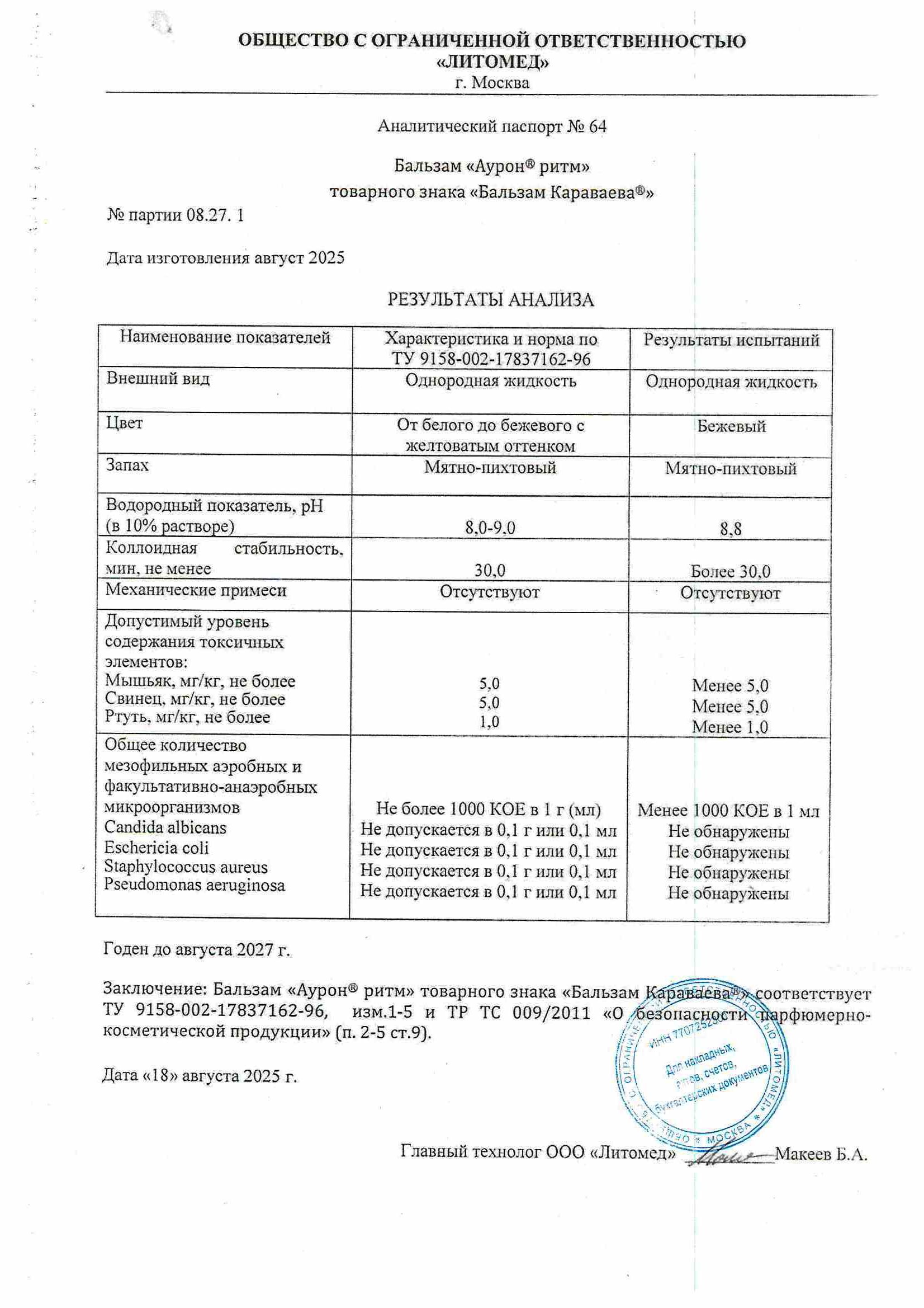 Паспорт №082025